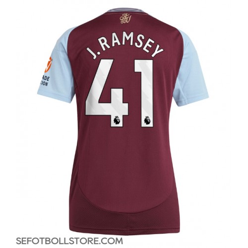 Aston Villa Jacob Ramsey #41 Replika Hemmatröja Dam 2024-25 Kortärmad